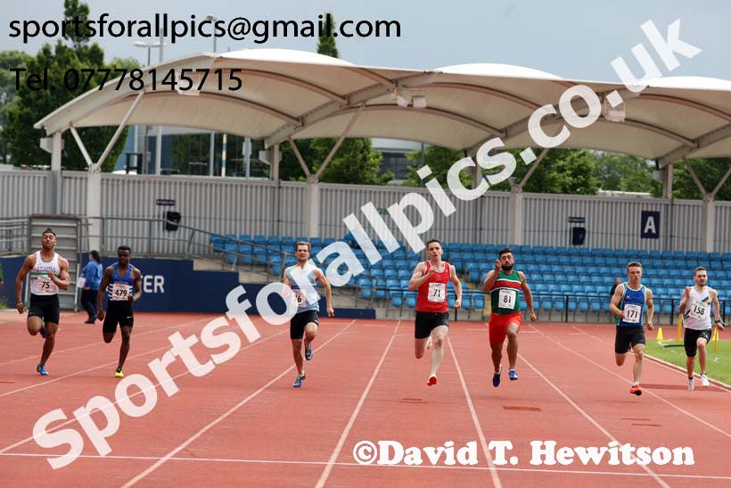 Senior mens 200 metres, Northern Senior and Under-20s Champs., SportsCity, Manchester. Photo: David T. Hewitson/Sports for All Pics
